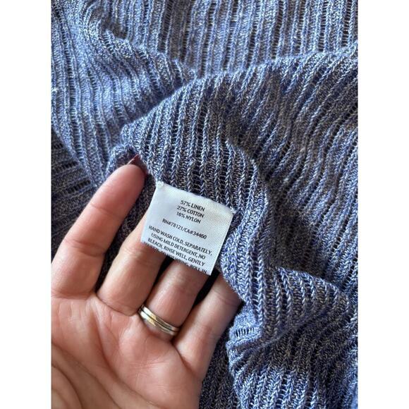 Eileen Fisher knitted artsy layering cardigan cover style top size large - Picture 4 of 8